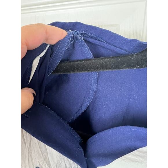 Vintage Nina St Claire Blue Polka Dot Tuxedo Front Sweatshirt Tee 80s M/L - Picture 3 of 6